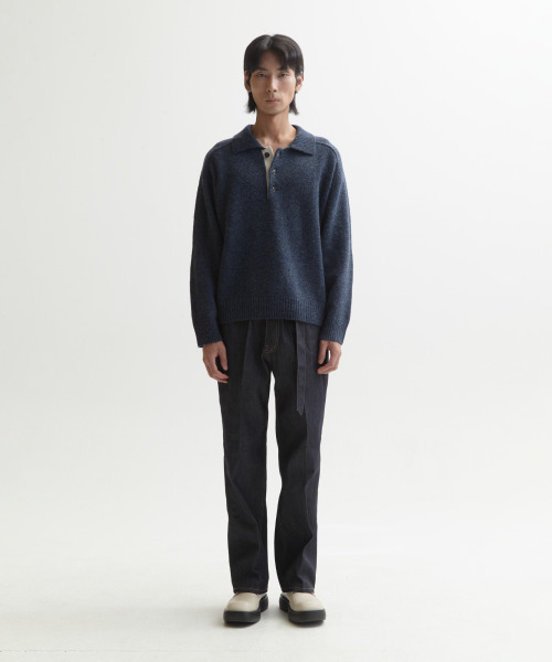 NONBLANK(ノンブランク)の「ウールカラー ニット_CAPTAIN NAVY(ニット/セーター・メンズ・その他・MEDIUM/LARGE/X-LARGE)」の3枚目の写真