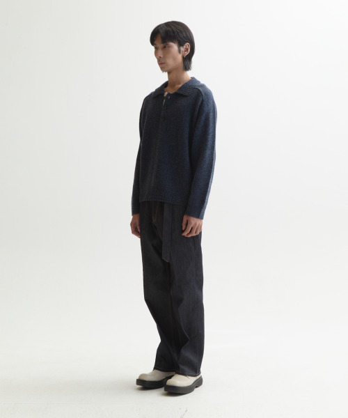 NONBLANK(ノンブランク)の「ウールカラー ニット_CAPTAIN NAVY(ニット/セーター・メンズ・その他・MEDIUM/LARGE/X-LARGE)」の4枚目の写真