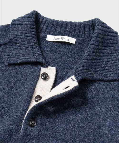 NONBLANK(ノンブランク)の「ウールカラー ニット_CAPTAIN NAVY(ニット/セーター・メンズ・その他・MEDIUM/LARGE/X-LARGE)」の7枚目の写真