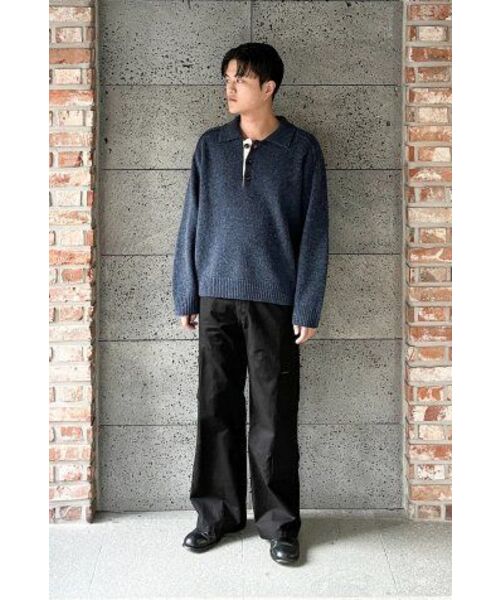 NONBLANK(ノンブランク)の「ウールカラー ニット_CAPTAIN NAVY(ニット/セーター・メンズ・その他・MEDIUM/LARGE/X-LARGE)」の19枚目の写真