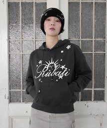 RUBATI（ルバティ）の「サンライズロゴフードパーカー_チャコール（パーカー）」