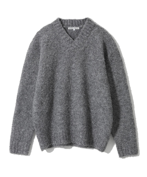 GARDEN EXPRESS(ガーデンエクスプレス)の「Loop Yarn V-Neck Sweater (grey)(ニット/セーター・メンズ・その他・LARGE/X-LARGE)」の1枚目の写真