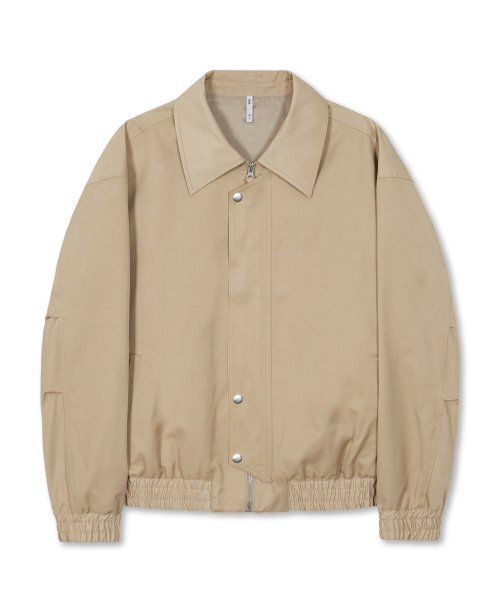 WEST GRAND BOULEVARD(ウエストグランドブルバード)の「オーバーサイズプラケットサテンブルゾンベージュ(ブルゾン・メンズ・その他・LARGE)」の1枚目の写真