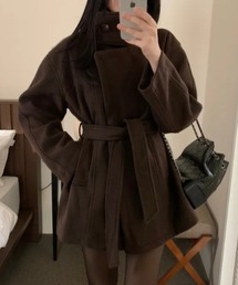 リボン付きコート