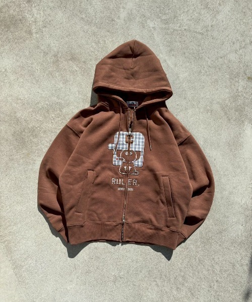 Boxy ruler front zip hoodie（パーカー）｜centimeter（センチ