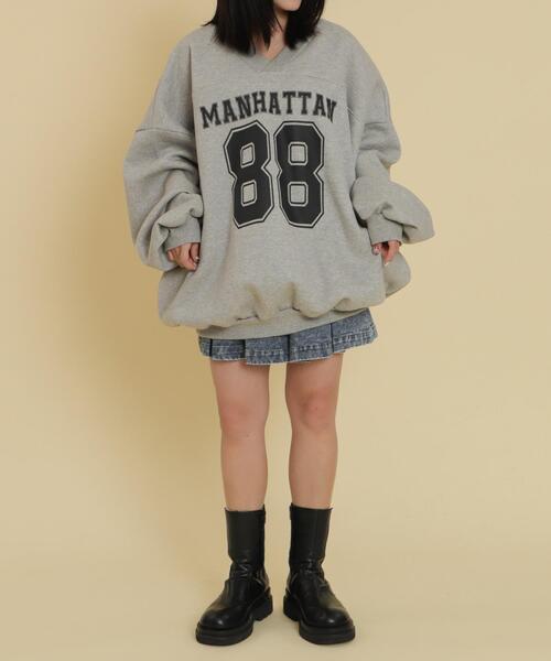 WOND（ウォンド）の「WOND/ゲームロゴビッグスウェット（スウェット・レディース・ブラック/杢グレー・FREE）」の7枚目の写真