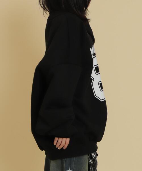 WOND（ウォンド）の「WOND/ゲームロゴビッグスウェット（スウェット・レディース・ブラック/杢グレー・FREE）」の8枚目の写真