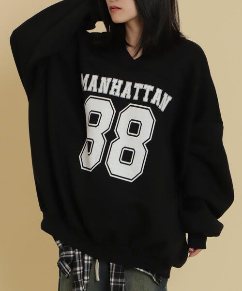 WOND（ウォンド）の「WOND/ゲームロゴビッグスウェット（スウェット・レディース・ブラック/杢グレー・FREE）」の9枚目の写真