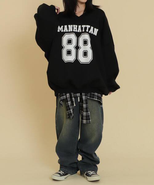 WOND（ウォンド）の「WOND/ゲームロゴビッグスウェット（スウェット・レディース・ブラック/杢グレー・FREE）」の10枚目の写真