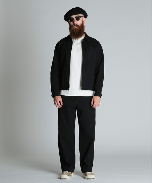 schott（ショット）の「Schott/ショット/KERSEY WORK JACKET/カルゼ ワークジャケット（ブルゾン・メンズ・ブラック/ナチュラル・XL/L/M/2XL）」の8枚目の写真