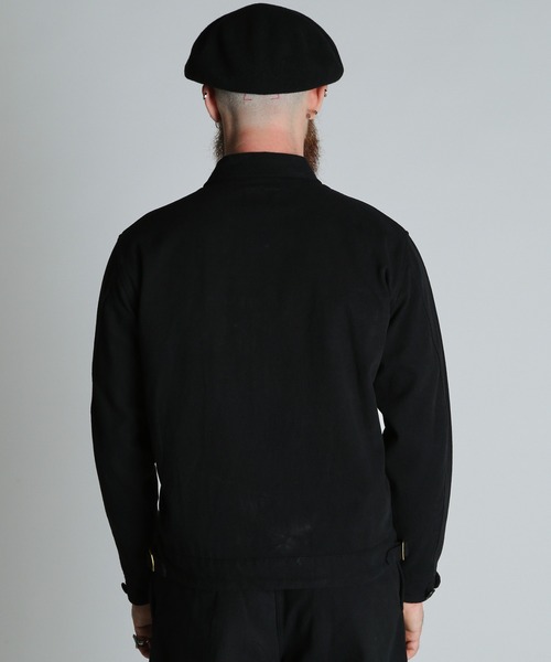 schott（ショット）の「Schott/ショット/KERSEY WORK JACKET/カルゼ ワークジャケット（ブルゾン・メンズ・ブラック/ナチュラル・XL/L/M/2XL）」の4枚目の写真