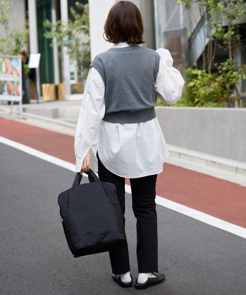 SLOBE IENA（スローブイエナ）の「LEDENIM REMAKE OVER SHIRT（シャツ/ブラウス・レディース・ホワイト/ブルー・FREE）」の10枚目の写真