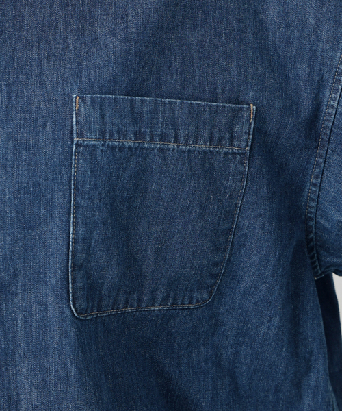 SLOBE IENA（スローブイエナ）の「LEDENIM REMAKE OVER SHIRT（シャツ/ブラウス・レディース・ホワイト/ブルー・FREE）」の7枚目の写真