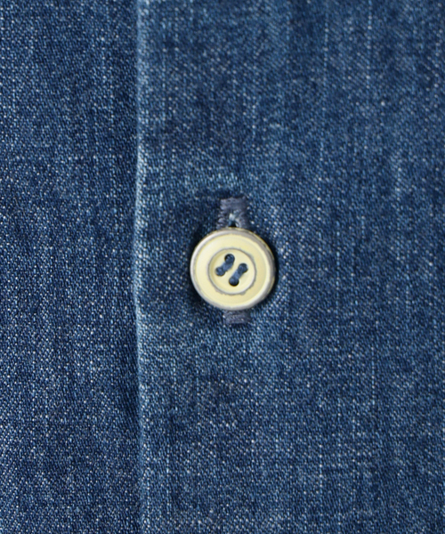 SLOBE IENA（スローブイエナ）の「LEDENIM REMAKE OVER SHIRT（シャツ/ブラウス・レディース・ホワイト/ブルー・FREE）」の6枚目の写真
