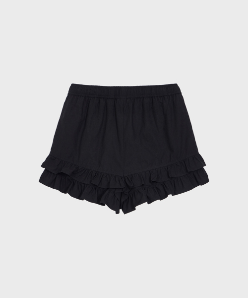 ALKI ALKA(アルキアルカ)の「Ruffle Hem Shorts (Black)(その他パンツ・レディース・ブラック・FREE)」の3枚目の写真