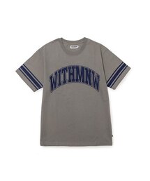 MNW（エムエヌダブリュー）の「ARCH LOGO T-SHIRT GREY（Tシャツ/カットソー）」