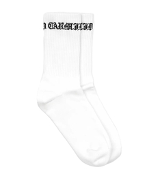 CARMID（カミド）の「Lettering Socks White [2Color]（スポーツグッズ）」