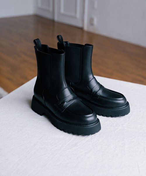 EIFFELCLASSIC(エッフェルクラシック)の「ローレン チェルシーブーツ_ ブラック 4.5cm(ブーツ・レディース・ブラック・22.5cm/23cm/23.5cm/24cm/24.5cm/25cm)」の6枚目の写真