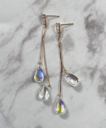 YU-KA:ドロップデザインピアス drop design pierce