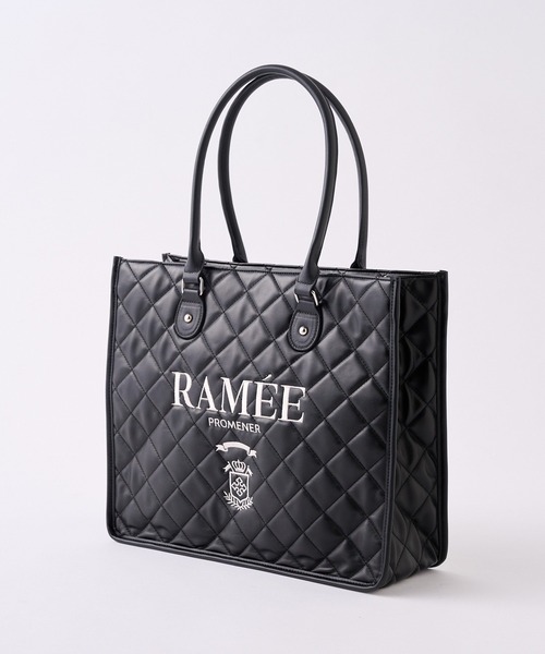 one after another NICE CLAUP（ワンアフターアナザーナイスクラップ）の「【WEB限定】キルティング刺しゅうトートバッグ/A4サイズ対応（トートバッグ・レディース・ブラック/アイボリー/ベージュ・FREE）」の14枚目の写真