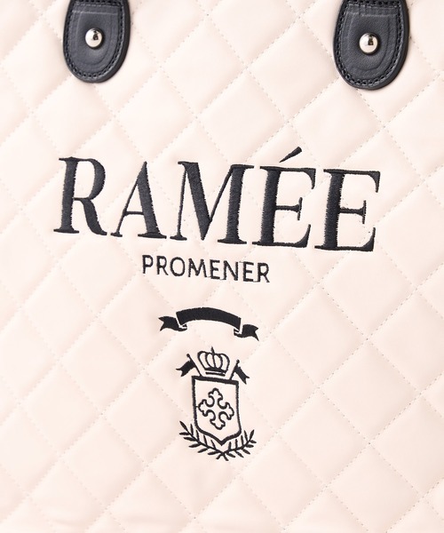 one after another NICE CLAUP（ワンアフターアナザーナイスクラップ）の「【WEB限定】キルティング刺しゅうトートバッグ/A4サイズ対応（トートバッグ・レディース・ブラック/アイボリー/ベージュ・FREE）」の16枚目の写真