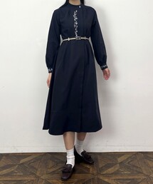 NICOLE CLUB | オリエンタル刺繍ワンピース(ワンピース)