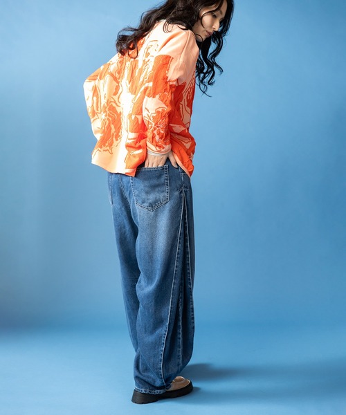 OSMOSIS(オズモーシス)の「ジャガードニットプルオーバー(ニット/セーター・レディース・ブラック/ライトピンク/アイボリー・ONE SIZE)」の7枚目の写真