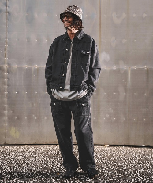 WONDER WALL MOTEL(ワンダーウォールモーテル)の「mj11317-AGING BLACK DENIM JACKET(Gジャン) デニムジャケット(26SSJK002)(デニムジャケット・メンズ・ブラック・XL/L/M/S)」の18枚目の写真