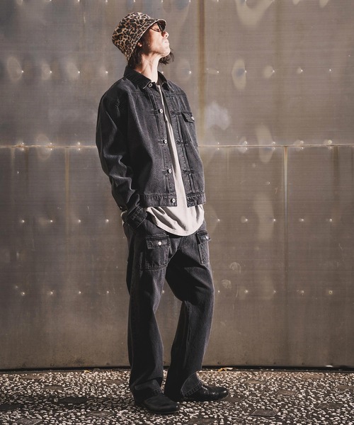 WONDER WALL MOTEL(ワンダーウォールモーテル)の「mj11317-AGING BLACK DENIM JACKET(Gジャン) デニムジャケット(26SSJK002)(デニムジャケット・メンズ・ブラック・XL/L/M/S)」の19枚目の写真