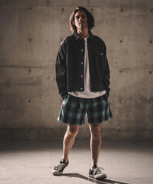 WONDER WALL MOTEL(ワンダーウォールモーテル)の「mj11317-AGING BLACK DENIM JACKET(Gジャン) デニムジャケット(26SSJK002)(デニムジャケット・メンズ・ブラック・XL/L/M/S)」の4枚目の写真