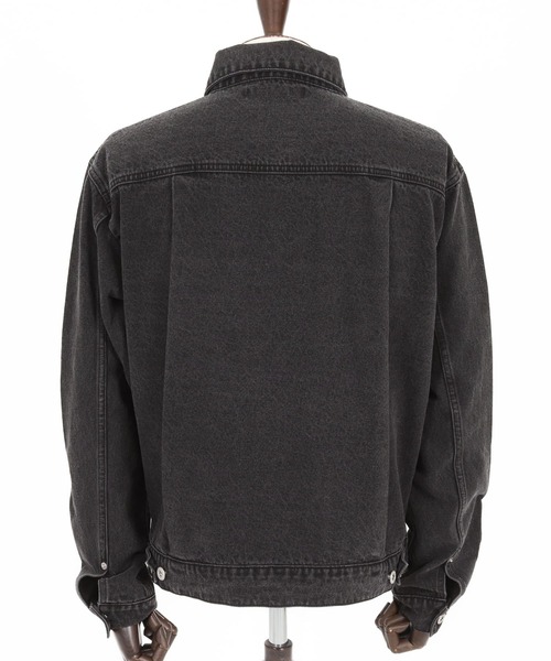 WONDER WALL MOTEL(ワンダーウォールモーテル)の「mj11317-AGING BLACK DENIM JACKET(Gジャン) デニムジャケット(26SSJK002)(デニムジャケット・メンズ・ブラック・XL/L/M/S)」の7枚目の写真