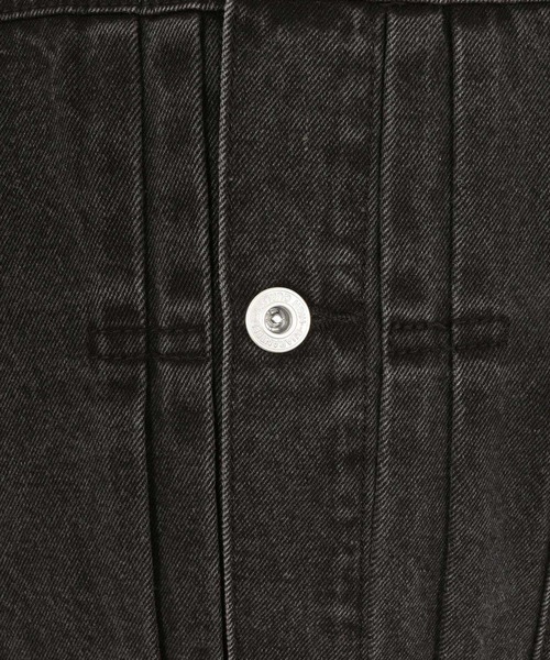 WONDER WALL MOTEL(ワンダーウォールモーテル)の「mj11317-AGING BLACK DENIM JACKET(Gジャン) デニムジャケット(26SSJK002)(デニムジャケット・メンズ・ブラック・XL/L/M/S)」の9枚目の写真