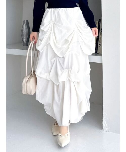 ダンスズカ様 ランダムドレープタックスカート（スカート）｜dazzlin（ダズリン）の