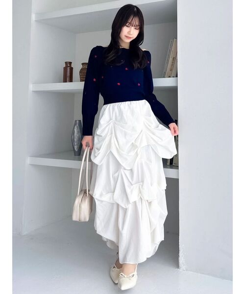 ダンスズカ様 ランダムドレープタックスカート（スカート）｜dazzlin（ダズリン）の