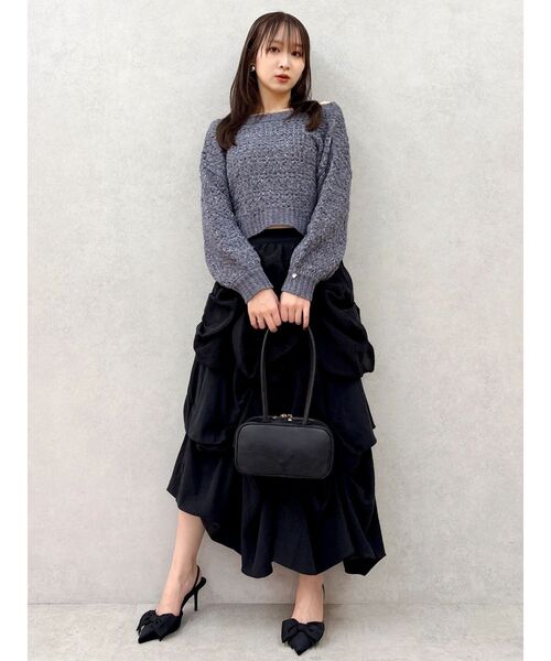 dazzlin(ダズリン)の「ランダムドレープタックスカート(スカート・レディース・アイボリー/ブラック/ピンク・SMALL/MEDIUM)」の18枚目の写真