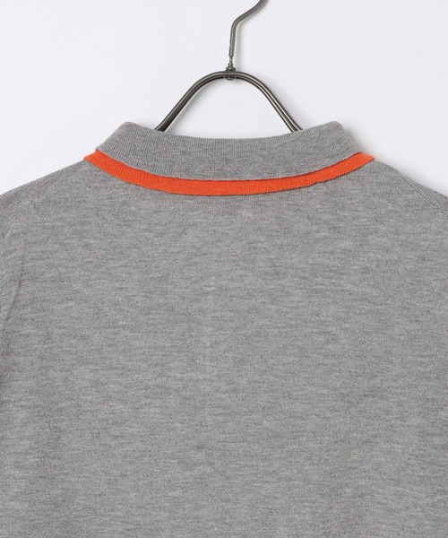 GEORGE'S（ジョージズ）の「ダブルカラーポロニット（ニット/セーター・レディース・ネイビー/レッド/グレー・FREE）」の9枚目の写真