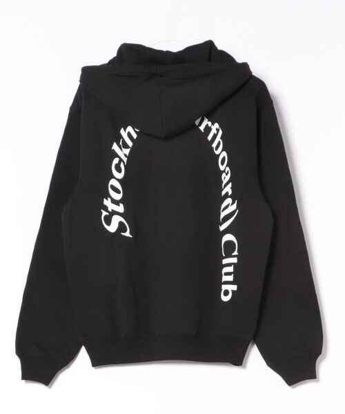 Stockholm Surfboard Club(ストックホルムサーフボードクラブ)の「Stockholm Surfboard Club/ストックホルムサーフボードクラブ パーカー Logo Hoodie(パーカー・メンズ・ブラック/ブルー・M/L/S)」の3枚目の写真