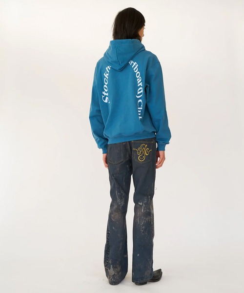 Stockholm Surfboard Club(ストックホルムサーフボードクラブ)の「Stockholm Surfboard Club/ストックホルムサーフボードクラブ パーカー Logo Hoodie(パーカー・メンズ・ブラック/ブルー・M/L/S)」の12枚目の写真