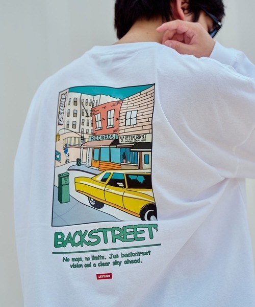 Leyline（レイライン）の「【Leyline】Backstreet l/s tee（Tシャツ/カットソー・メンズ・ブラック/ホワイト・XL/L/M）」の2枚目の写真