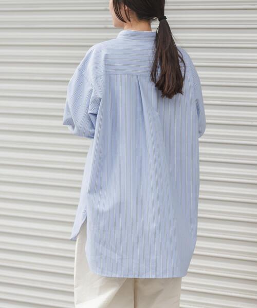 FORK&SPOON（フォークアンドスプーン）の「FORK&SPOON　PEオックスロングシャツ（シャツ/ブラウス・レディース・ブルー系その他/グレー系その他・1）」の22枚目の写真