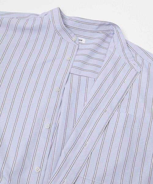 FORK&SPOON（フォークアンドスプーン）の「FORK&SPOON　PEオックスロングシャツ（シャツ/ブラウス・レディース・ブルー系その他/グレー系その他・1）」の15枚目の写真