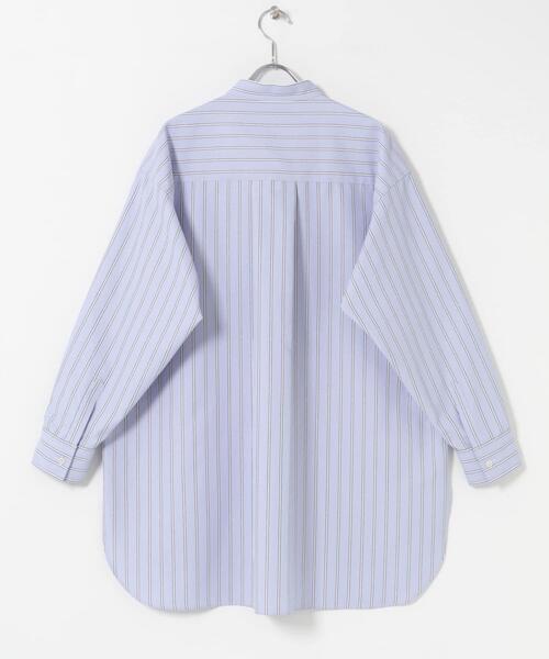 FORK&SPOON（フォークアンドスプーン）の「FORK&SPOON　PEオックスロングシャツ（シャツ/ブラウス・レディース・ブルー系その他/グレー系その他・1）」の13枚目の写真