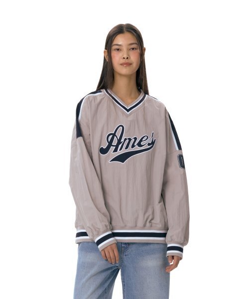 AMESWORLDWIDE（アメスワールドワイド）の「NYLON HOCKEY JERSEY GREY (AM2ESUM480A)（スウェット・レディース・その他・FREE）」の2枚目の写真