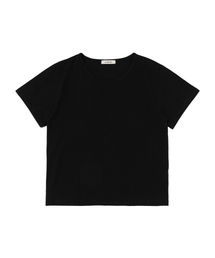 シルケットレイヤード半袖Tシャツ(ブラック)