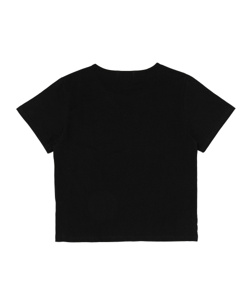 ROIDESROIS(ロワデロワ)の「シルケットレイヤード半袖Tシャツ(ブラック)(Tシャツ/カットソー・レディース・その他・FREE)」の2枚目の写真