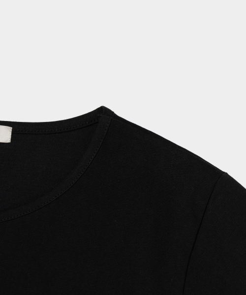 ROIDESROIS(ロワデロワ)の「シルケットレイヤード半袖Tシャツ(ブラック)(Tシャツ/カットソー・レディース・その他・FREE)」の4枚目の写真