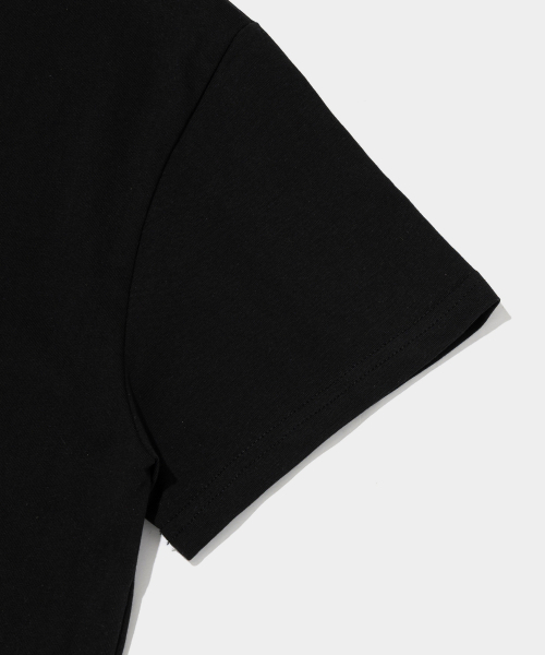 ROIDESROIS(ロワデロワ)の「シルケットレイヤード半袖Tシャツ(ブラック)(Tシャツ/カットソー・レディース・その他・FREE)」の5枚目の写真