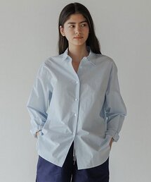 bio poplin shirt-sky blue
