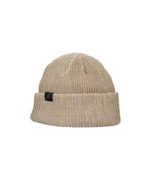 APOSTROPHE COMMA（アポストロフィコンマ）の「リバーシブルラベルボカシショートビーニー（ベージュ）（ニットキャップ/ビーニー）」