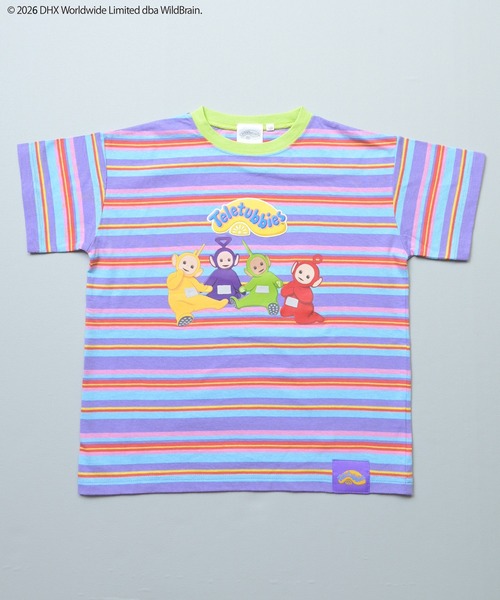 MARKEY'S（マーキーズ）の「【Teletubbies/テレタビーズ】別注マルチボーダーＴシャツ（Tシャツ/カットソー・キッズ・エメラルド/マルチ・100/95/90/80/130/120/110）」の14枚目の写真